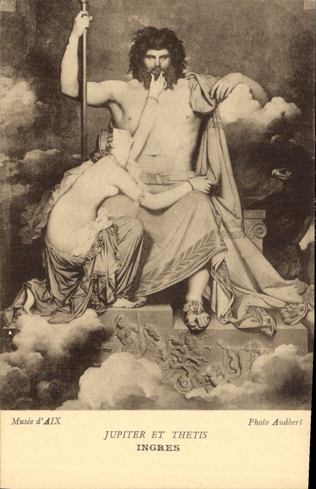 Jupiter et Thétis — sculpture d'Ingres — Musée d'Aix — Photo Audbert