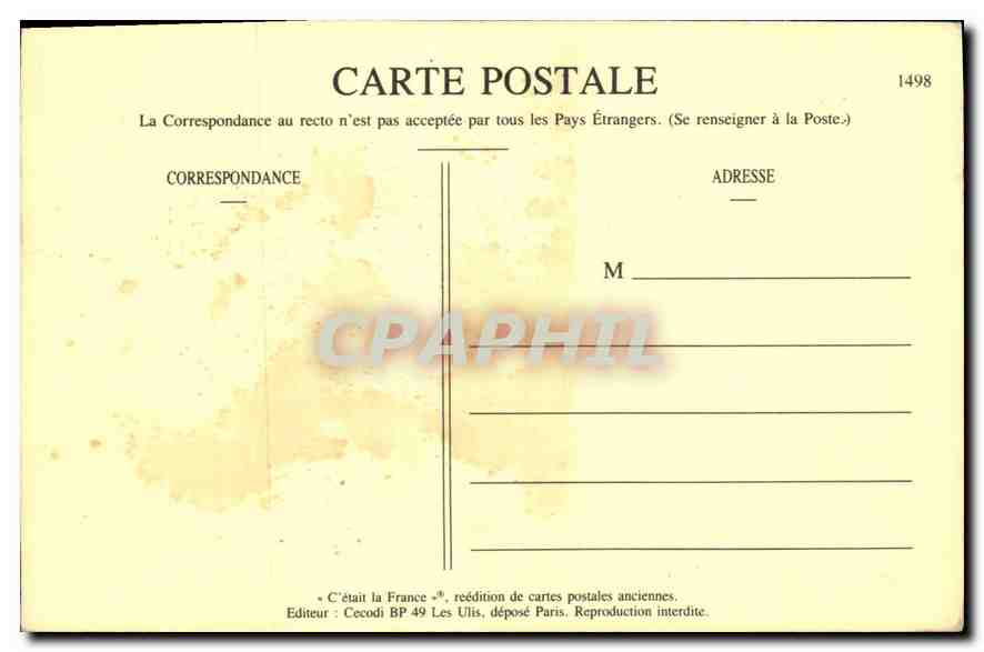 REPRO Tour de France Lapize 1910 Lapize au controle de Rouen Velo Cycle — Verso