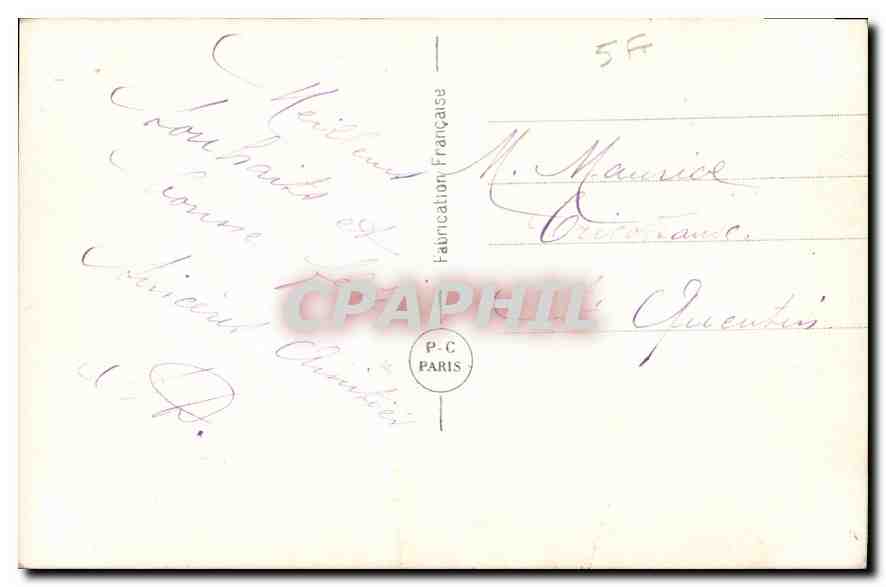 Junge Frau in Blumendress — Frohe Geburtstage — P-C Paris n°563 — Rückseite