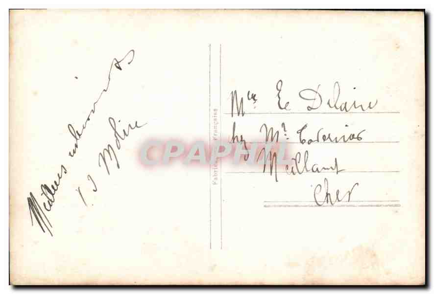 CPA Bonne Fete Homme — Verso