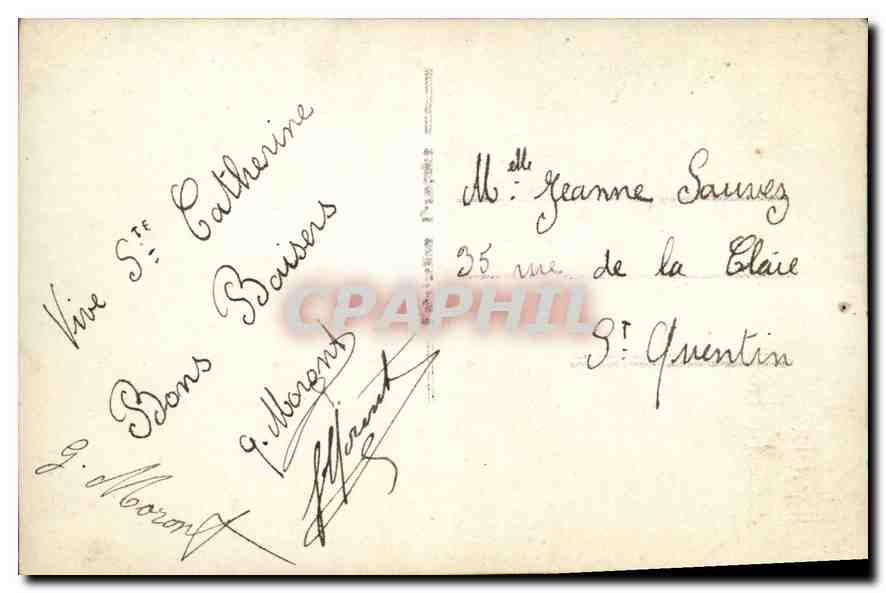CPA Bonne Fete Homme — Verso