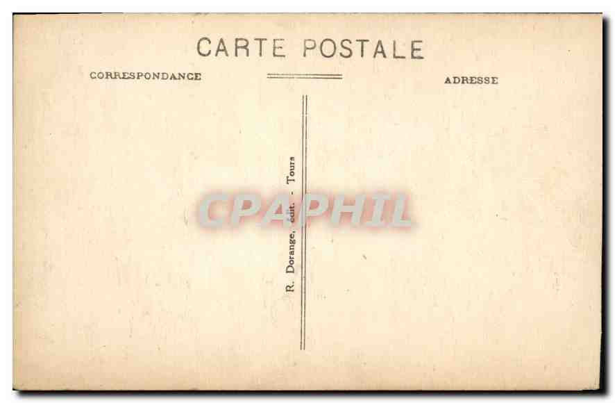 CPA Azay le Rideau Le Chateau Femme en Rouge Ecole Venitienne  — Rückseite