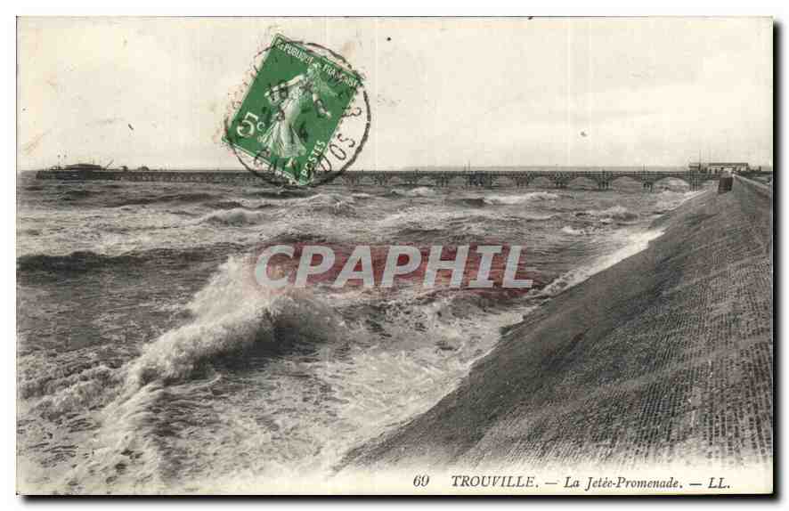 CPA Trouville La Jette Promenade 