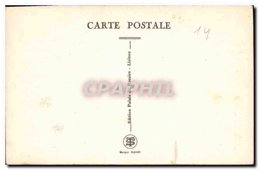 CPA Lisieux Chapelle et Statue du Carmel  — Rückseite