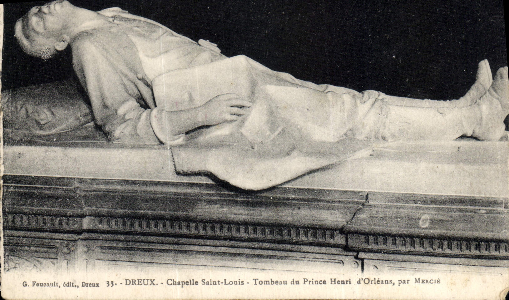 Dreux - Chapelle Saint-Louis - Tombeau du Prince Henri d'Orléans, par Mercié