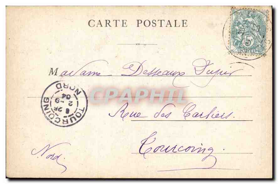 CPA Lourdes La Grotte  — Verso