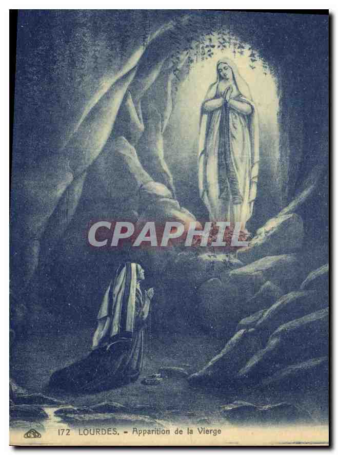 CPA Lourdes Apparition de la Vierge 