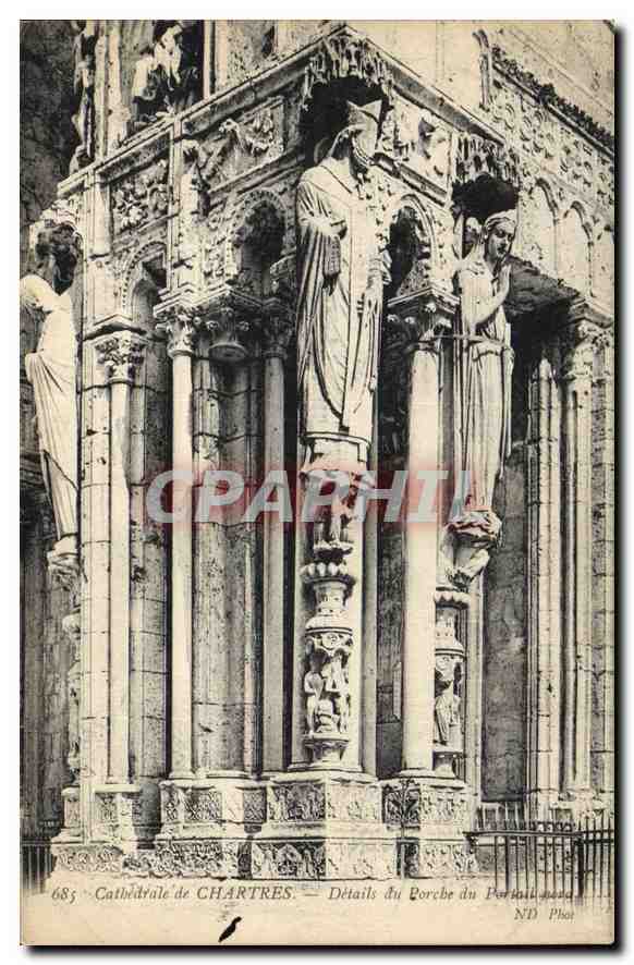 Cathédrale de CHARTRES — Détails du Porche du Portail Nord — ND Phot