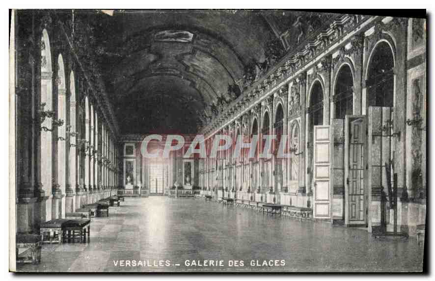 CPA Versailles Galerie des Glaces 