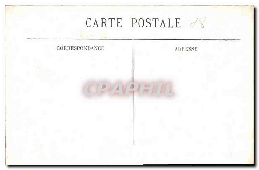 CPA St Germain en Laye Le Chateau vu du parterre — Verso