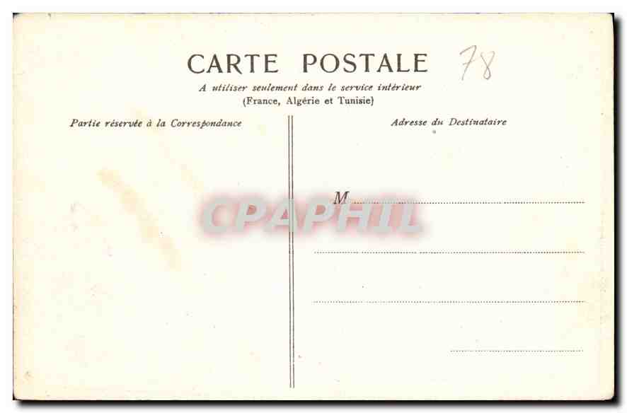 CPA Parc de Versailles Bassin des Sirenes — Verso
