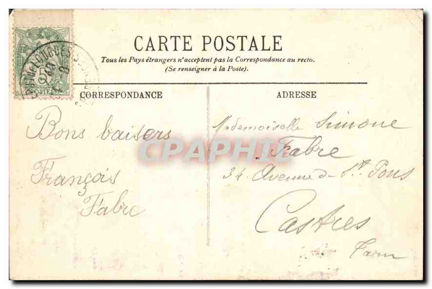 CPA Lourdes La Vierge couronnee  — Verso