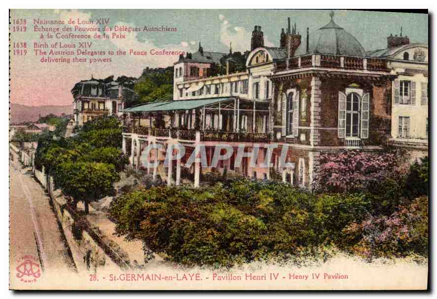 CPA St Germain en Laye Pavillon Henri IV