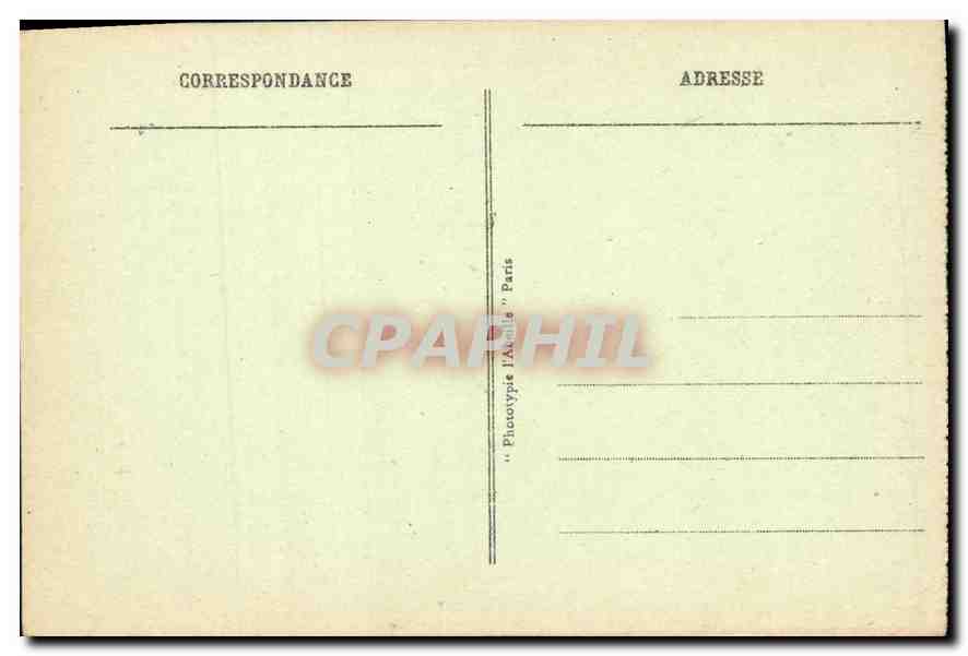 CPA St Germain en Laye Le Parterre Le Chateau  — Verso
