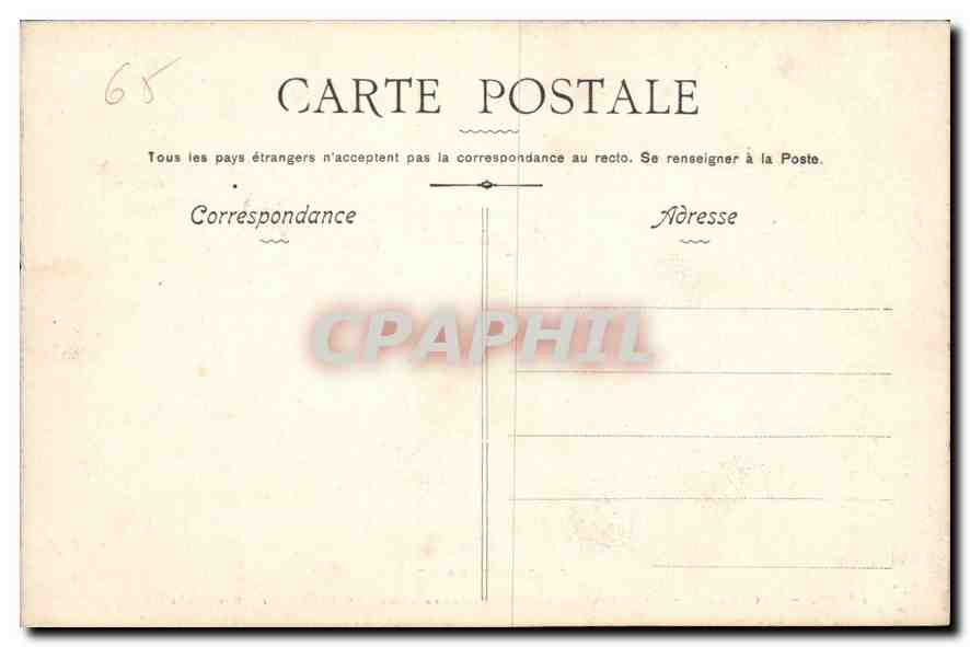 Lourdes — La Grotte au moment des Apparitions en 1858 — Clai, N° 39 — Verso
