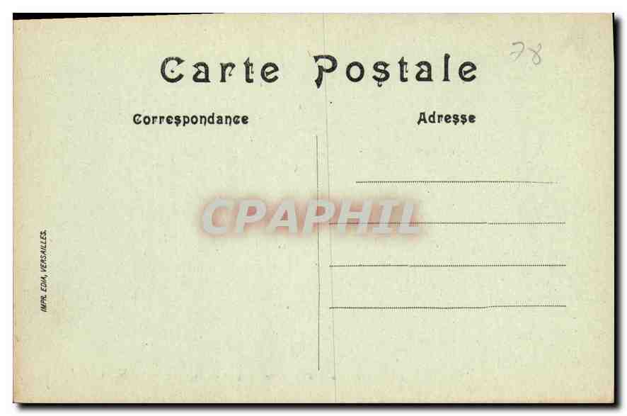 CPA Versailles Palais de Petit Trianon  — Rückseite