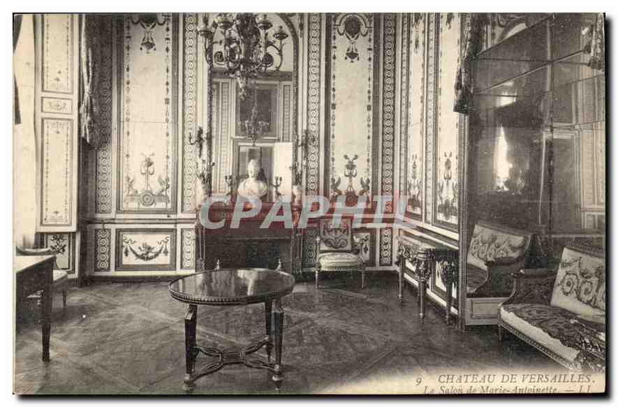 CPA Chateau de Versailles Le Salon de Marie Antoinette 