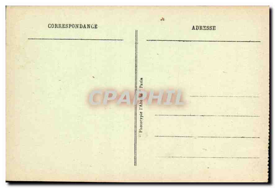 CPA St Germaine en Laye Le Chateau  — Verso