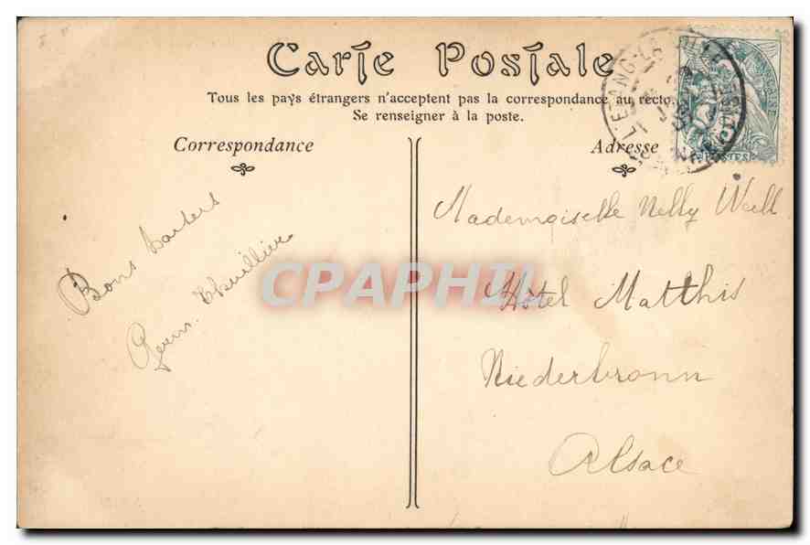 CPA Saint Germain en Laye Rond Point de la Terrasse  — Rückseite