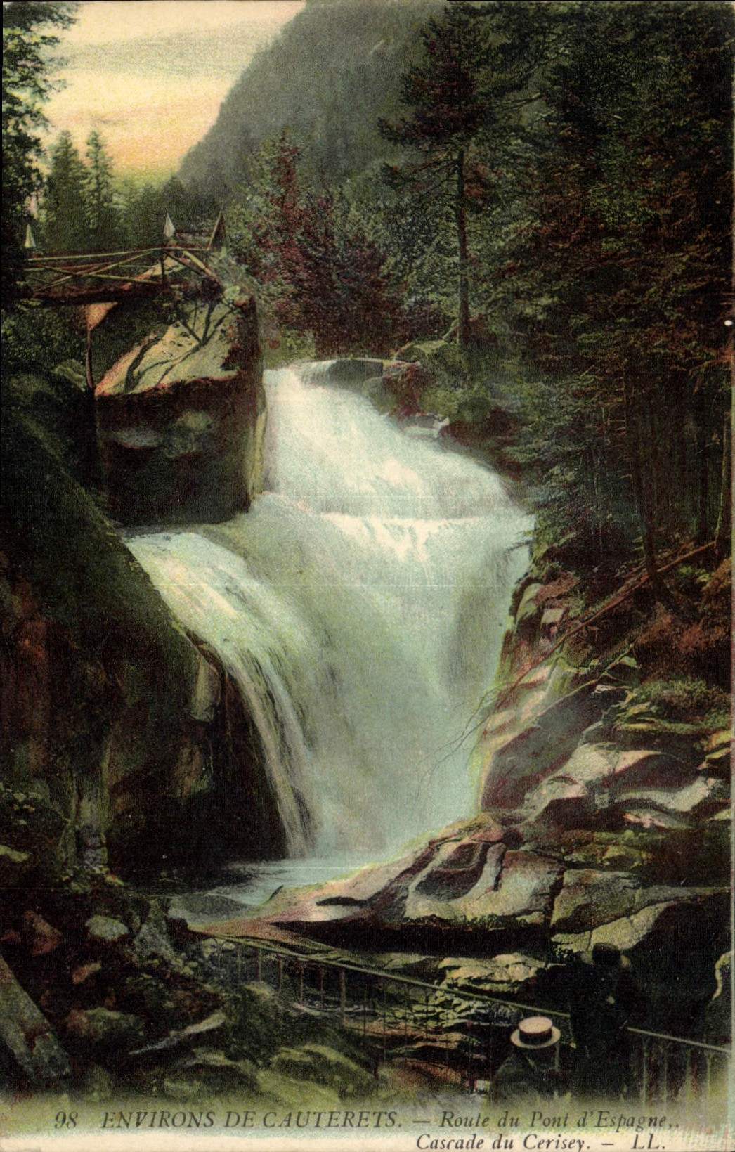 Environs de Cauterets — Cascade du Cerisey — LL. — N° 98
