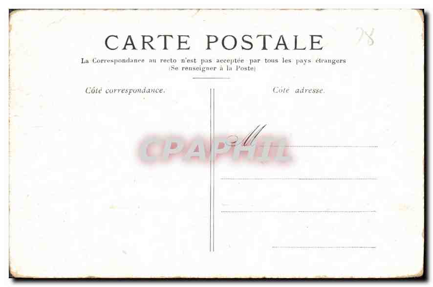 CPA Versailles Parterre du Nord  — Verso