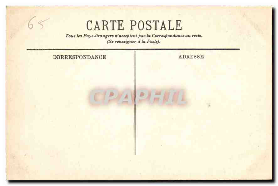 CPA Lourdes La Basilique et le Calvaire  — Verso