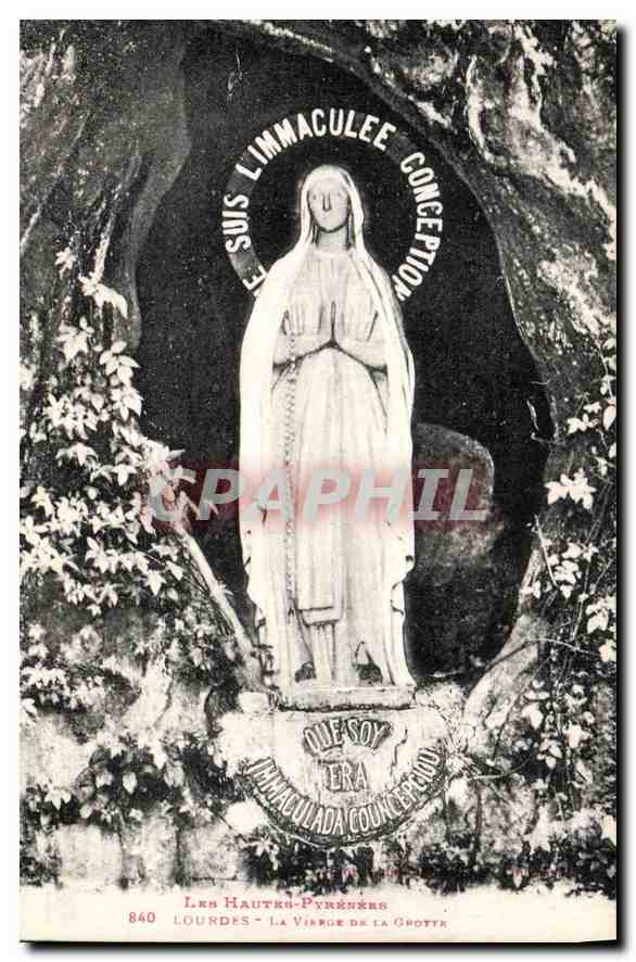 CPA Lourdes Le Vierge de la Grotte 