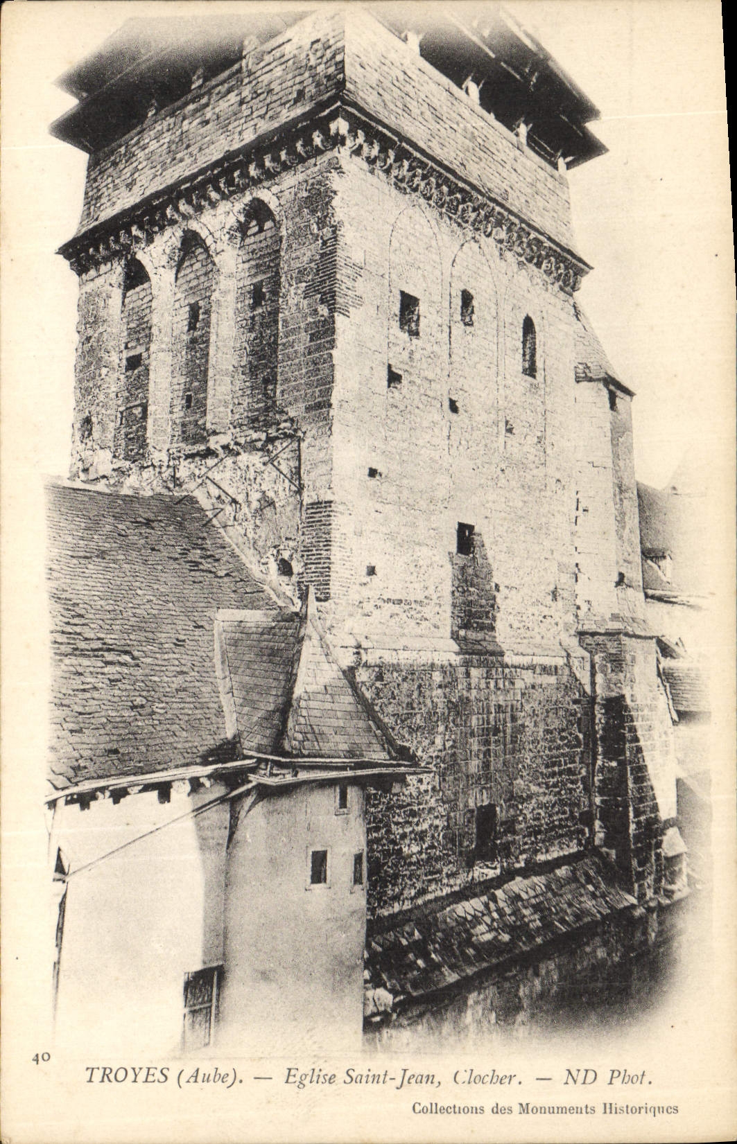 Troyes (Aube) — Église Saint-Jean, clocher — ND Phot.