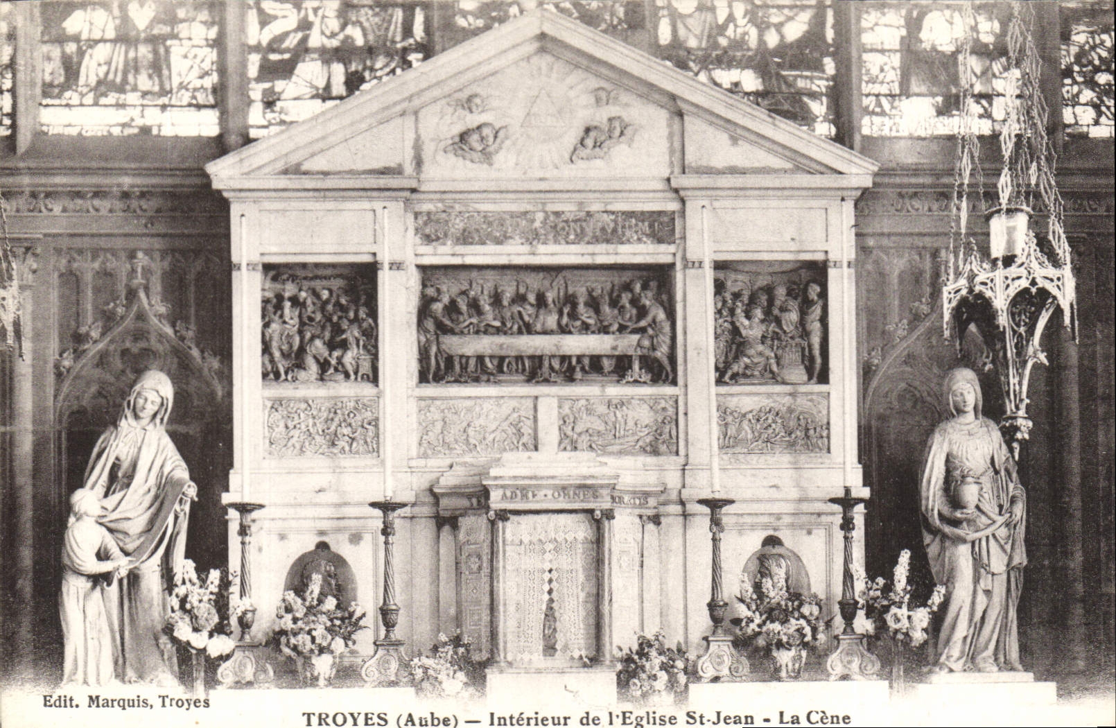 Troyes (Aube) — Intérieur de l'Église St-Jean — La Cène