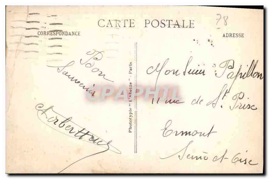 CPA St Germain en Laye Le Chateau Facade septentrionale  — Rückseite