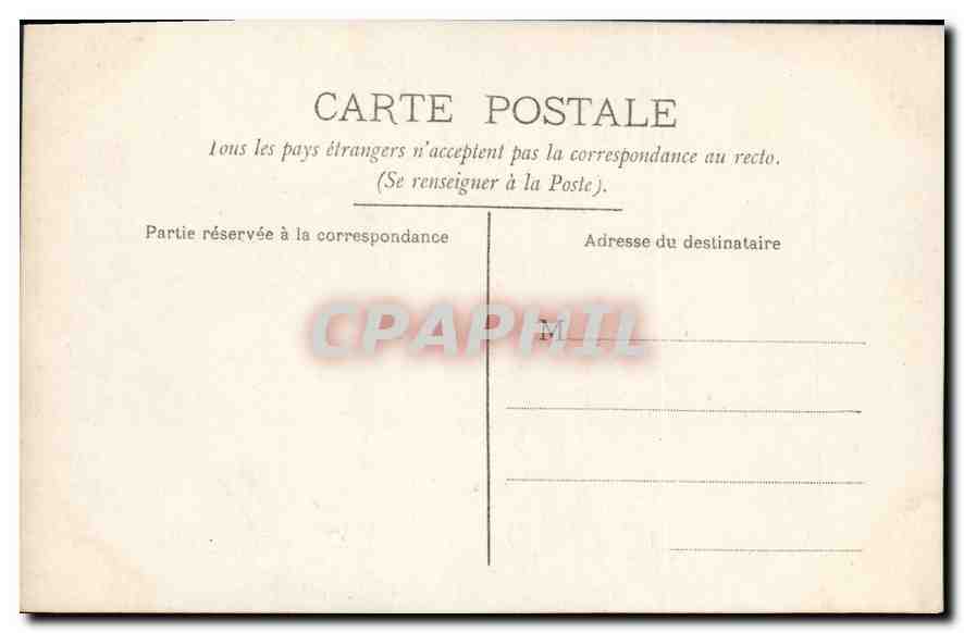 CARTE PHOTO Femme Chien — Rückseite
