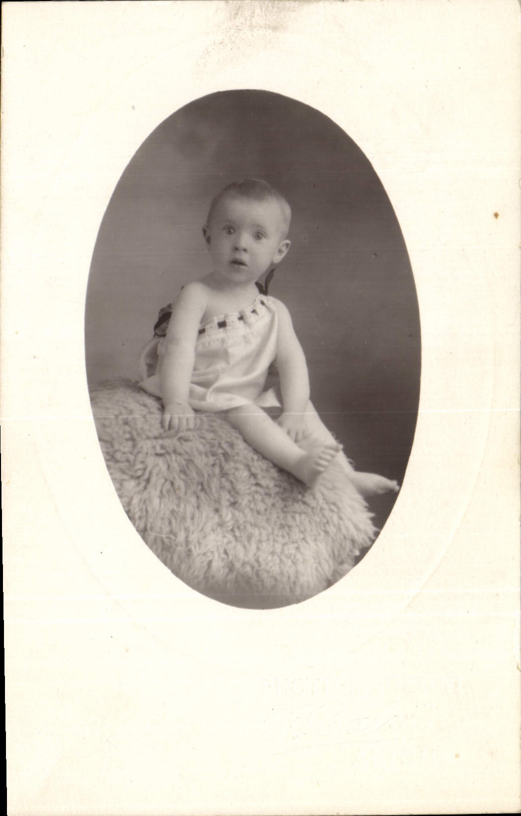 CARTE PHOTO Enfant Bebe Aniche