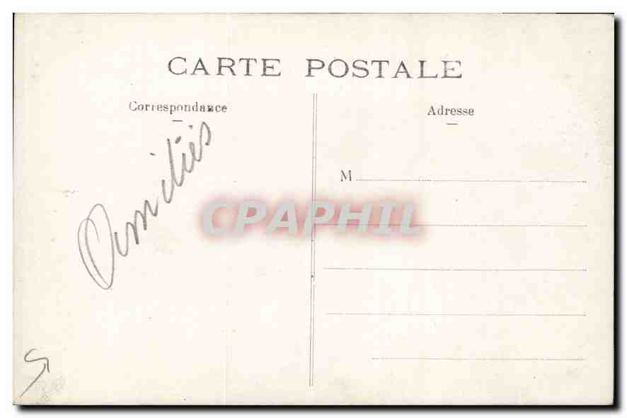 CARTE PHOTO Femme — Verso