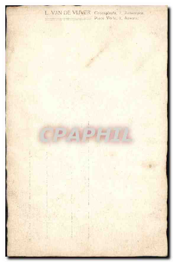 CARTE PHOTO Homme — Rückseite