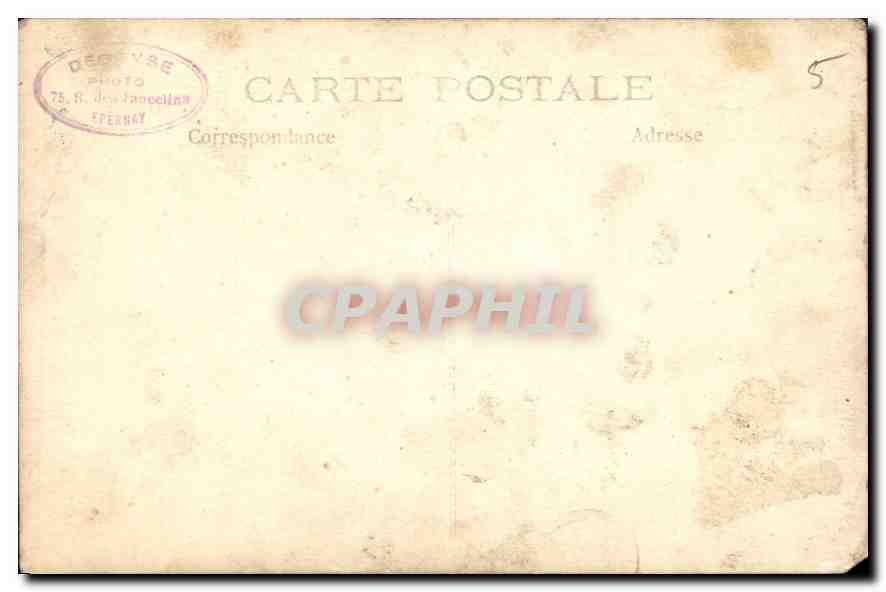 CARTE PHOTO Femme — Verso