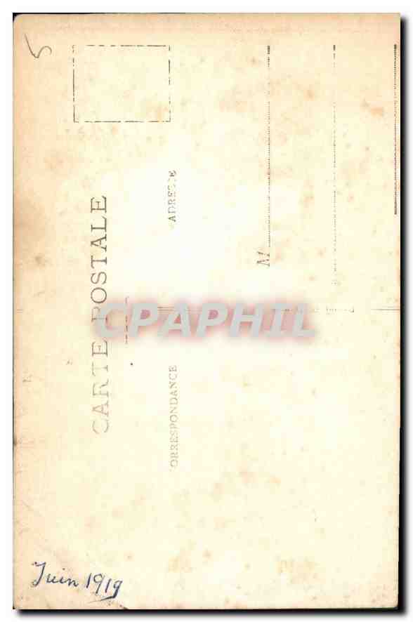 CARTE PHOTO Soldat militaria Enfants — Rückseite