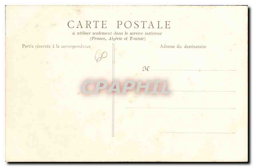 CPA Chateau de Chantilly Galerie de Peinture  — Rückseite