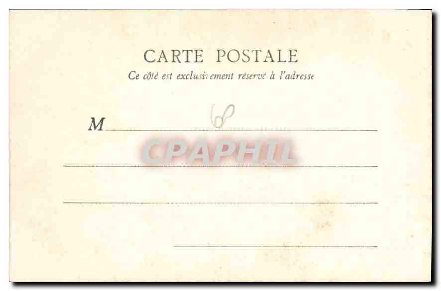 CPA Chateau de Chantilly Galerie des Batailles  — Rückseite