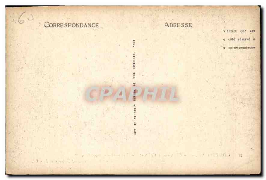 CPA Compiegne Le Chateau Cabinet de Travail de Napoleon I Bibliotheque — Rückseite