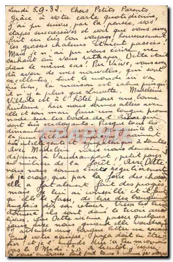 CPA Compiegne Le Chateau Chambre a Coucher de Napoleon  — Rückseite