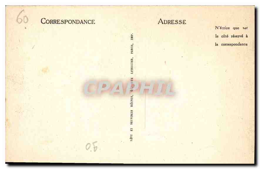 CPA Compiegne La Place de l'Hotel de Ville  — Rückseite