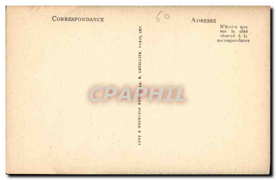 CPA Chantilly Musee Conde Philippe Egalite en costume Maconnique Franc Macon — Rückseite