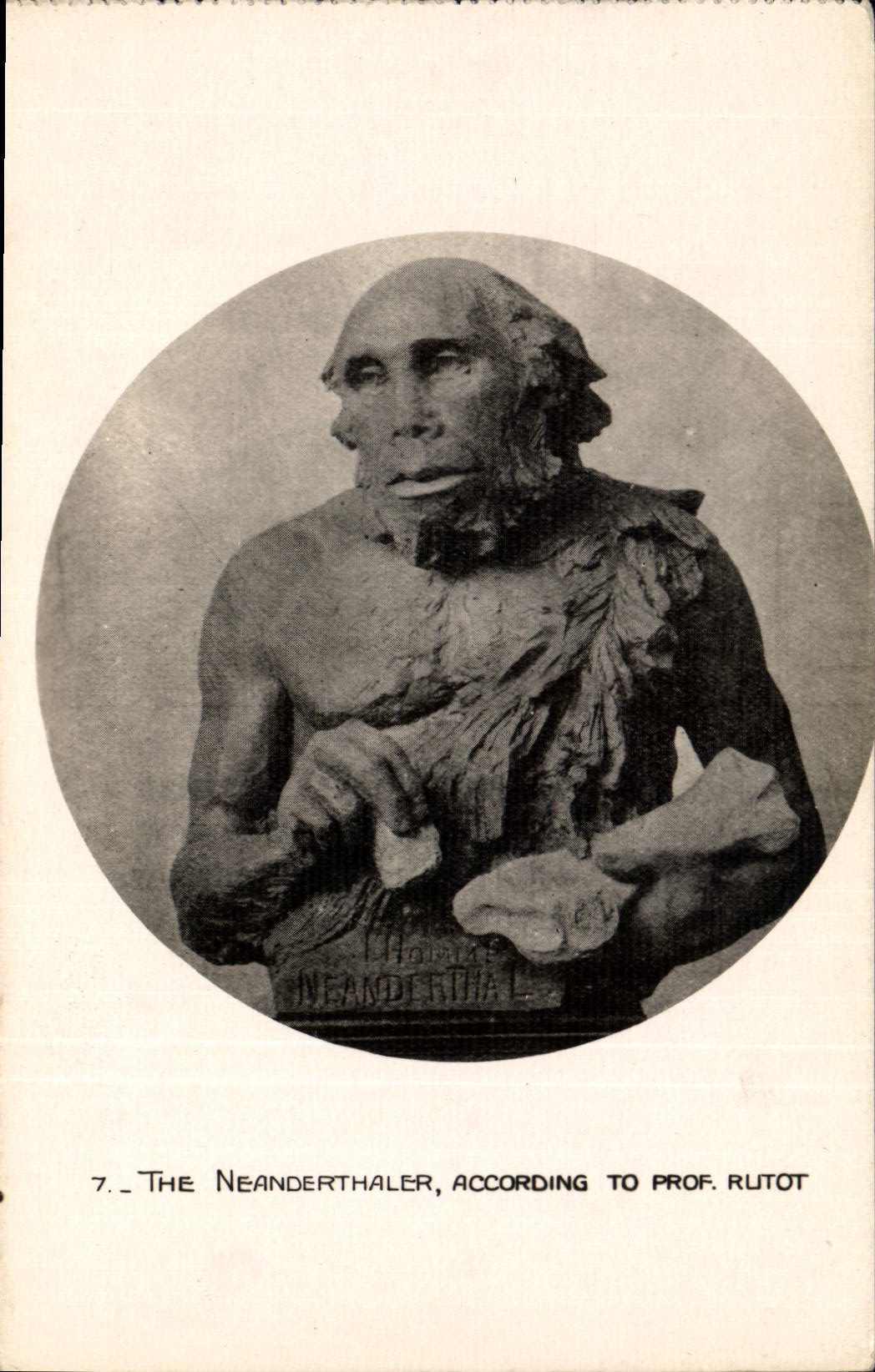 CPA The Neanderthaler According to Prof Rutot 
