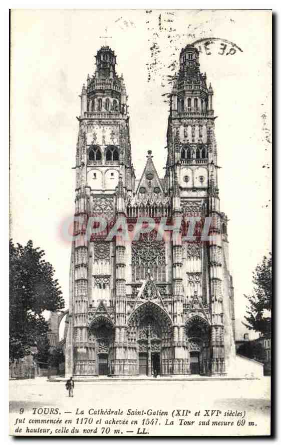 CPA Tours La Cathedrale Saint Gatien 