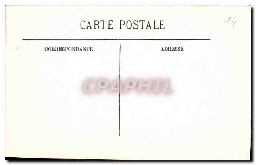 CPA Caen L'Eglise St Pierre et le Jardin  — Verso