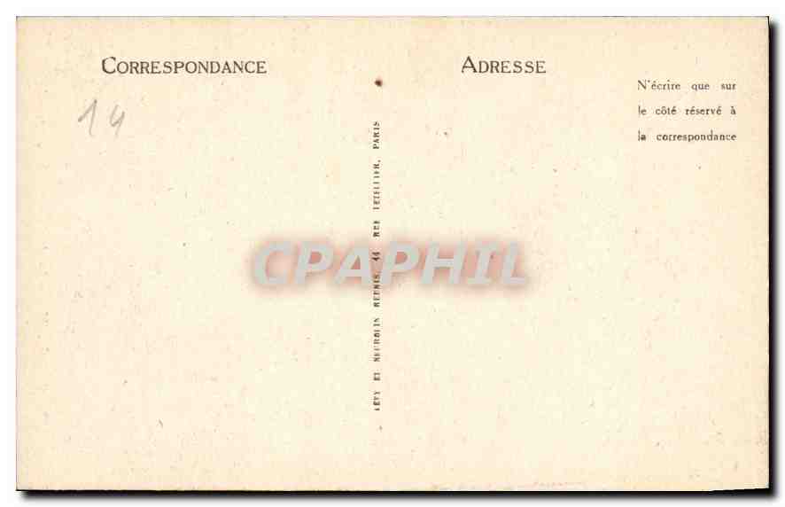 CPA Caen Musee des Antiquaires de Normandie Cheminee — Verso