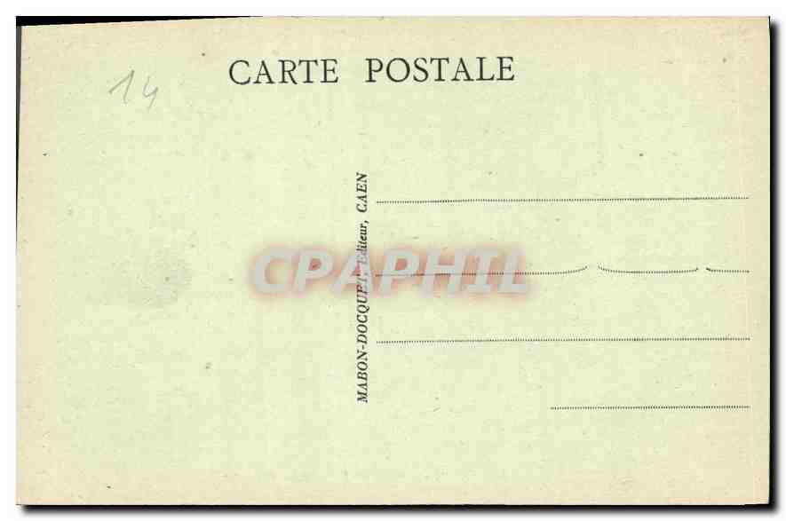CPA Caen Abdise de l'Eglise St Sauveur  — Verso