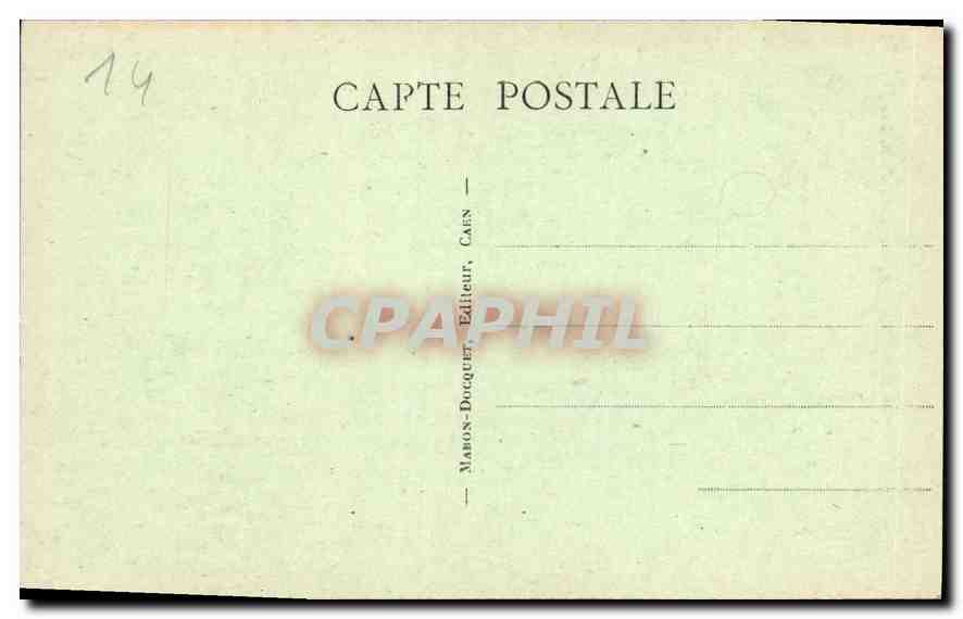CPA Caen Eglise Saint Jean Les Tours  — Rückseite