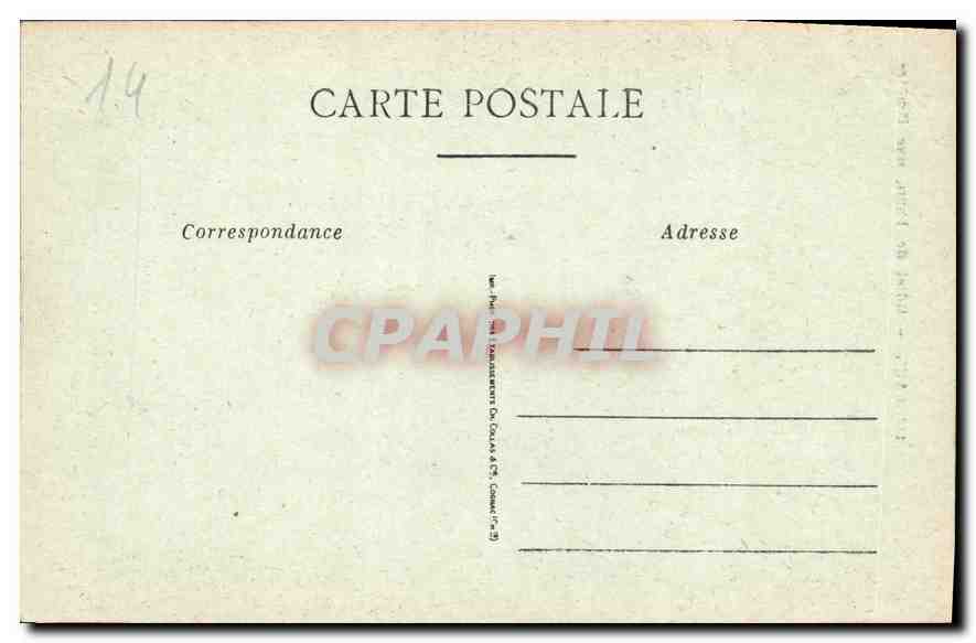 CPA Caen Hotel de Than une Fenetre  — Verso