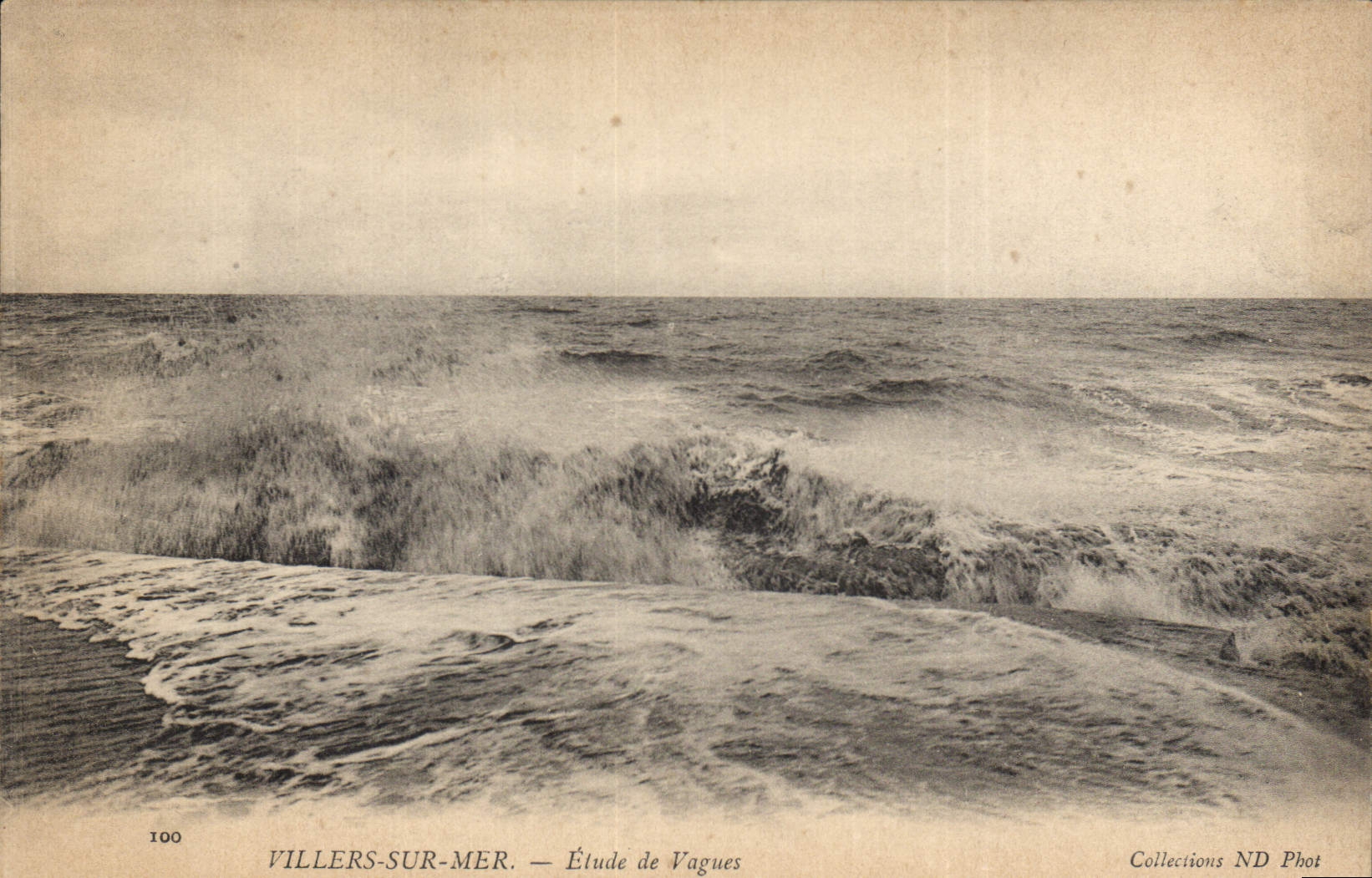 Villers-sur-Mer — Étude de Vagues — Collections ND Phot, n°100